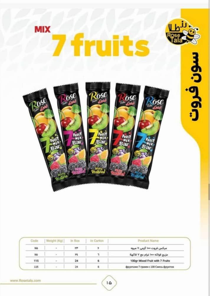 لواشک سون فروت 7 میوه راز طلا