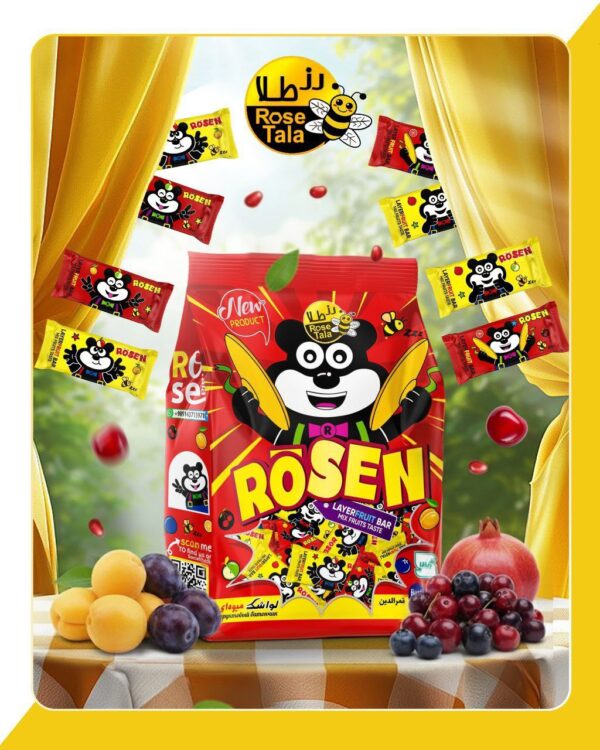 لواشک مجلسی رزن خرسی 5 کیلویی رز طلا